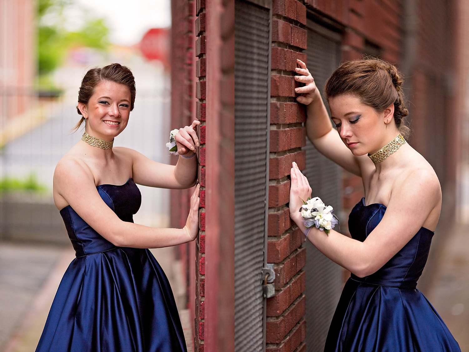 Reading GoggleWorks high school senior prom photoshoot