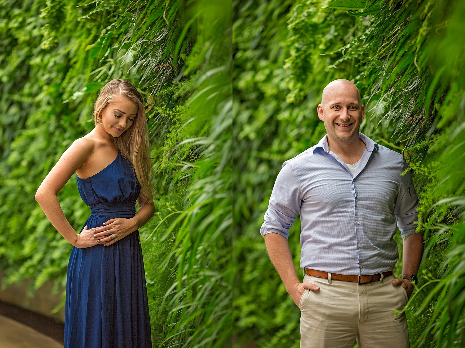 Longwood Gardens engagement photoshoot