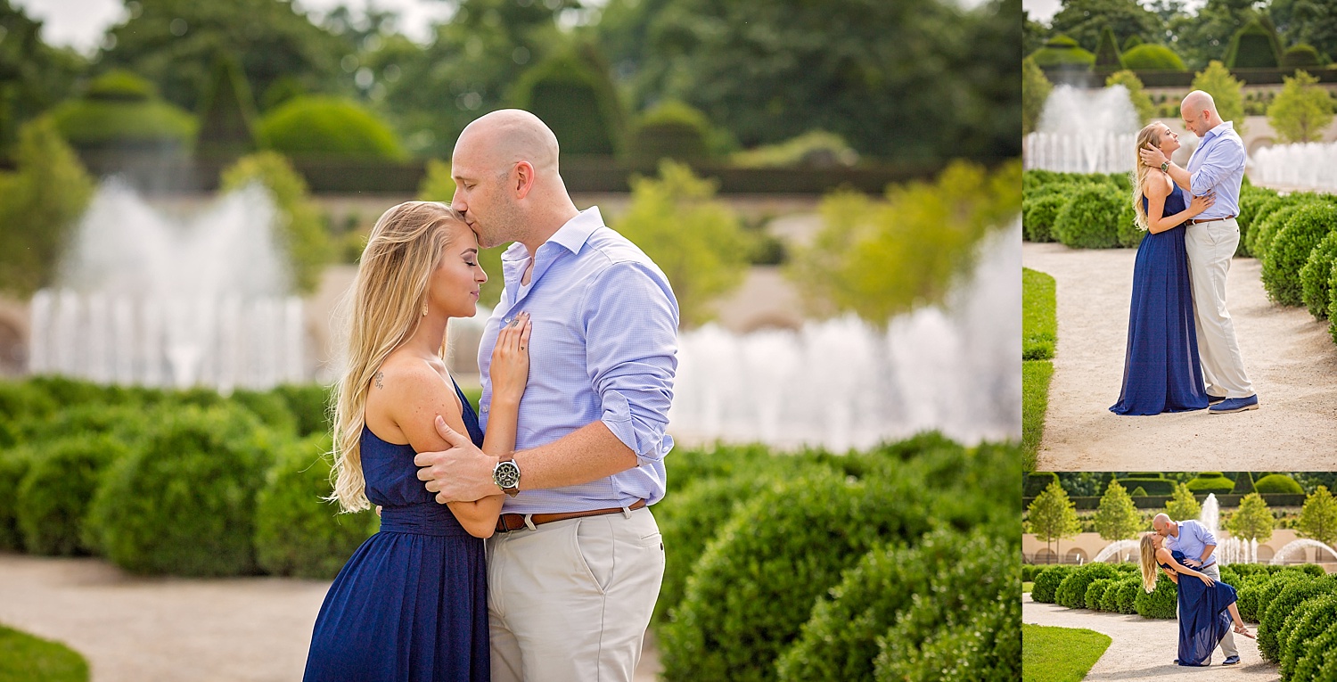 Longwood Gardens engagement photoshoot