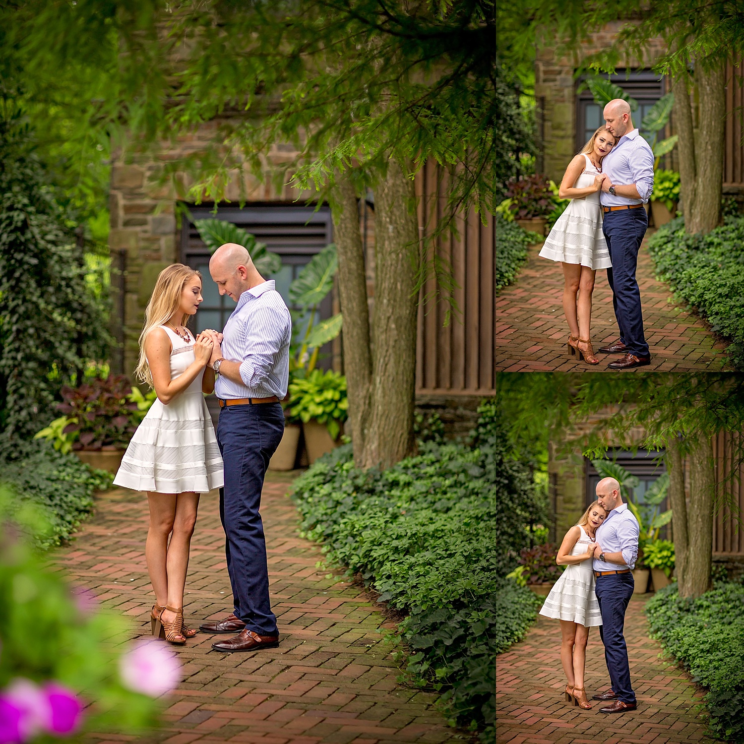 Longwood Gardens engagement photoshoot