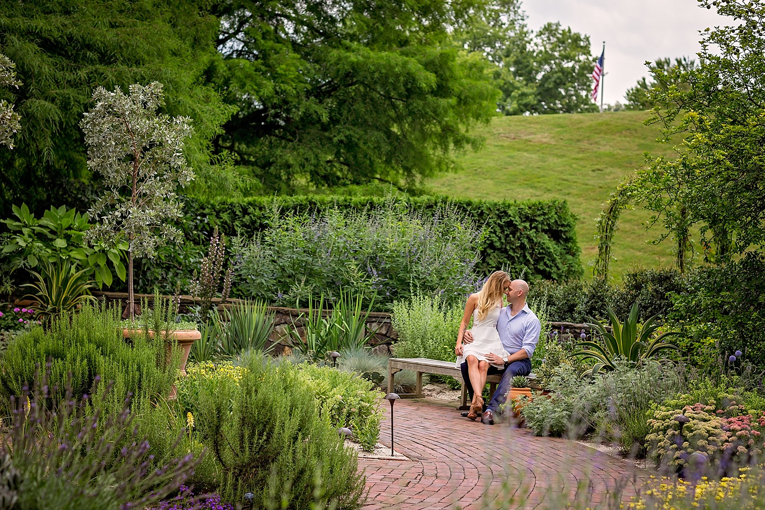 Longwood Gardens engagement photoshoot