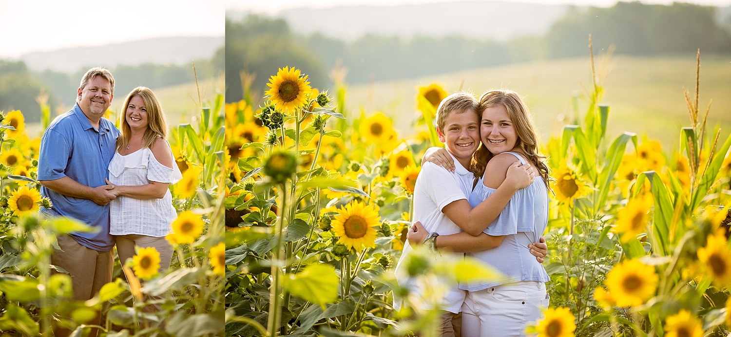 Berks County Blue Marsh Lake Sunflower Field Family Photographer