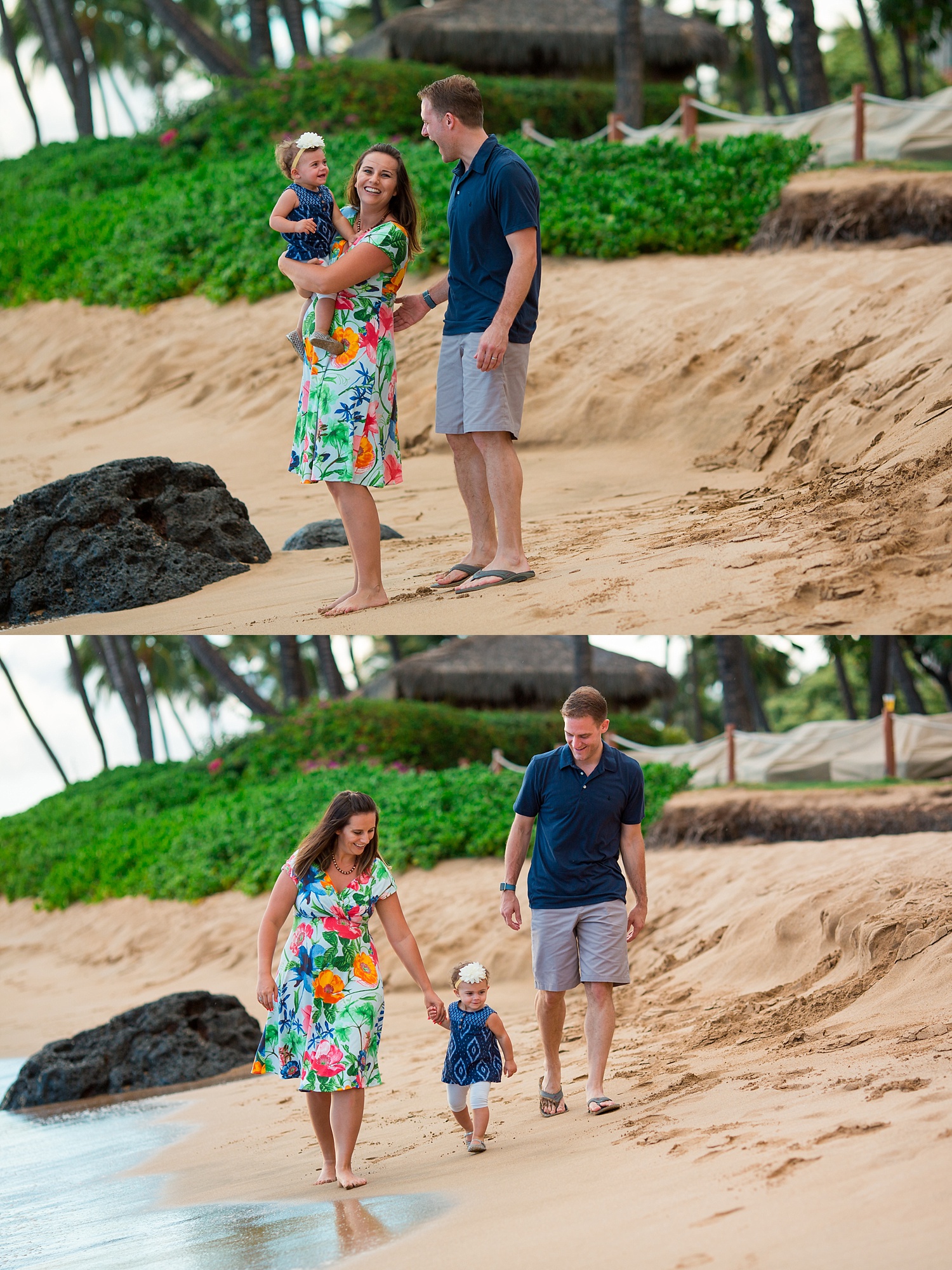 Hyatt Regency Maui Hawaii sunset beach family photoshoot