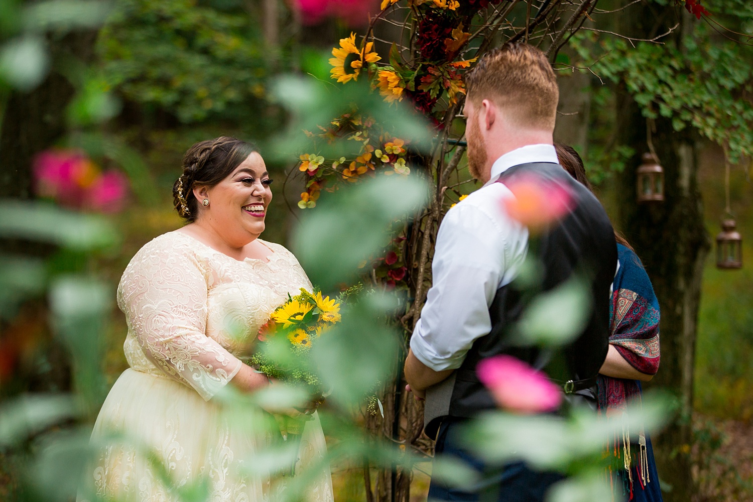 Intimate Backyard Fall Pennsylvania Wedding Photographer