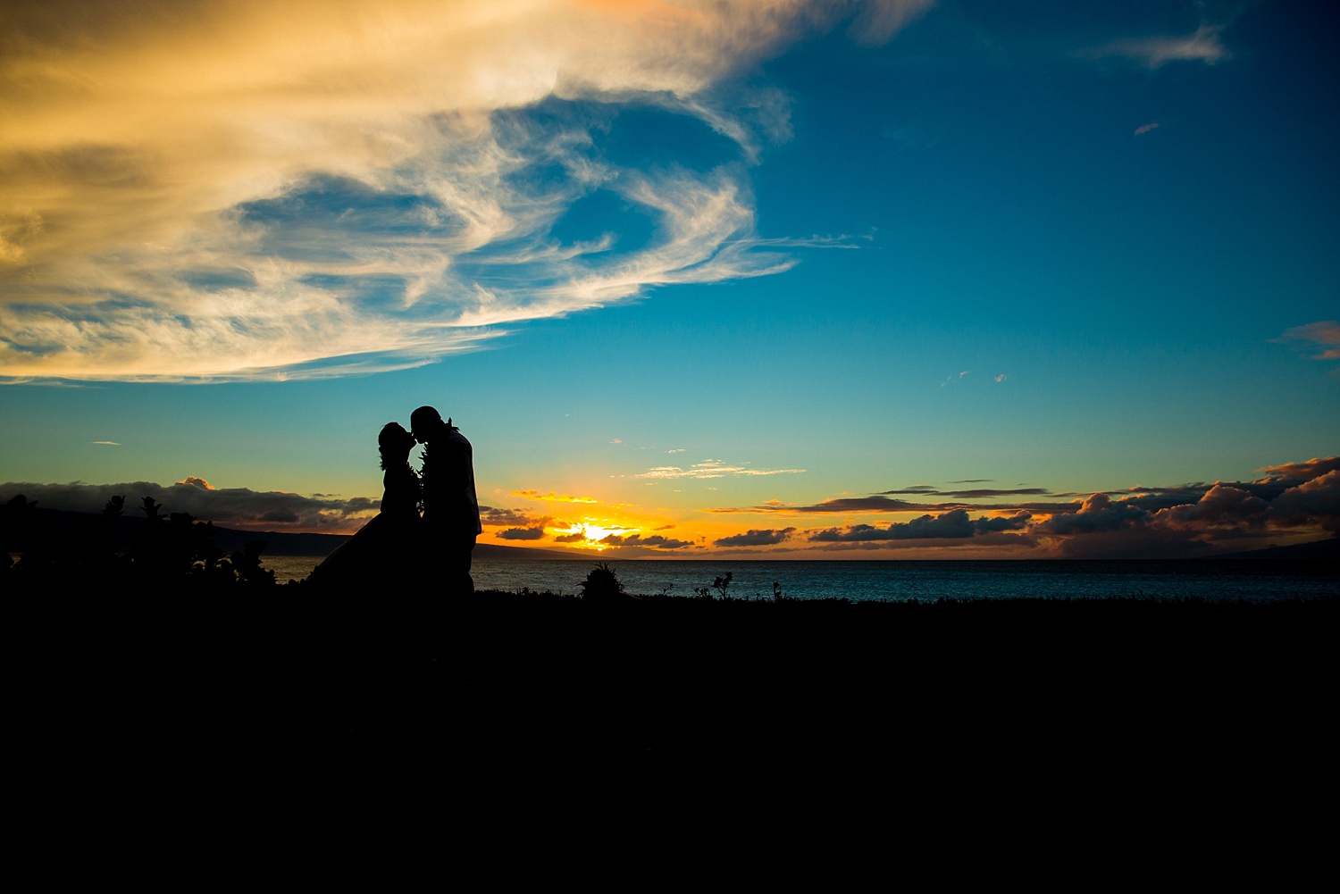 Westin Ka'Anapali Maui destination beach wedding photographer sunset