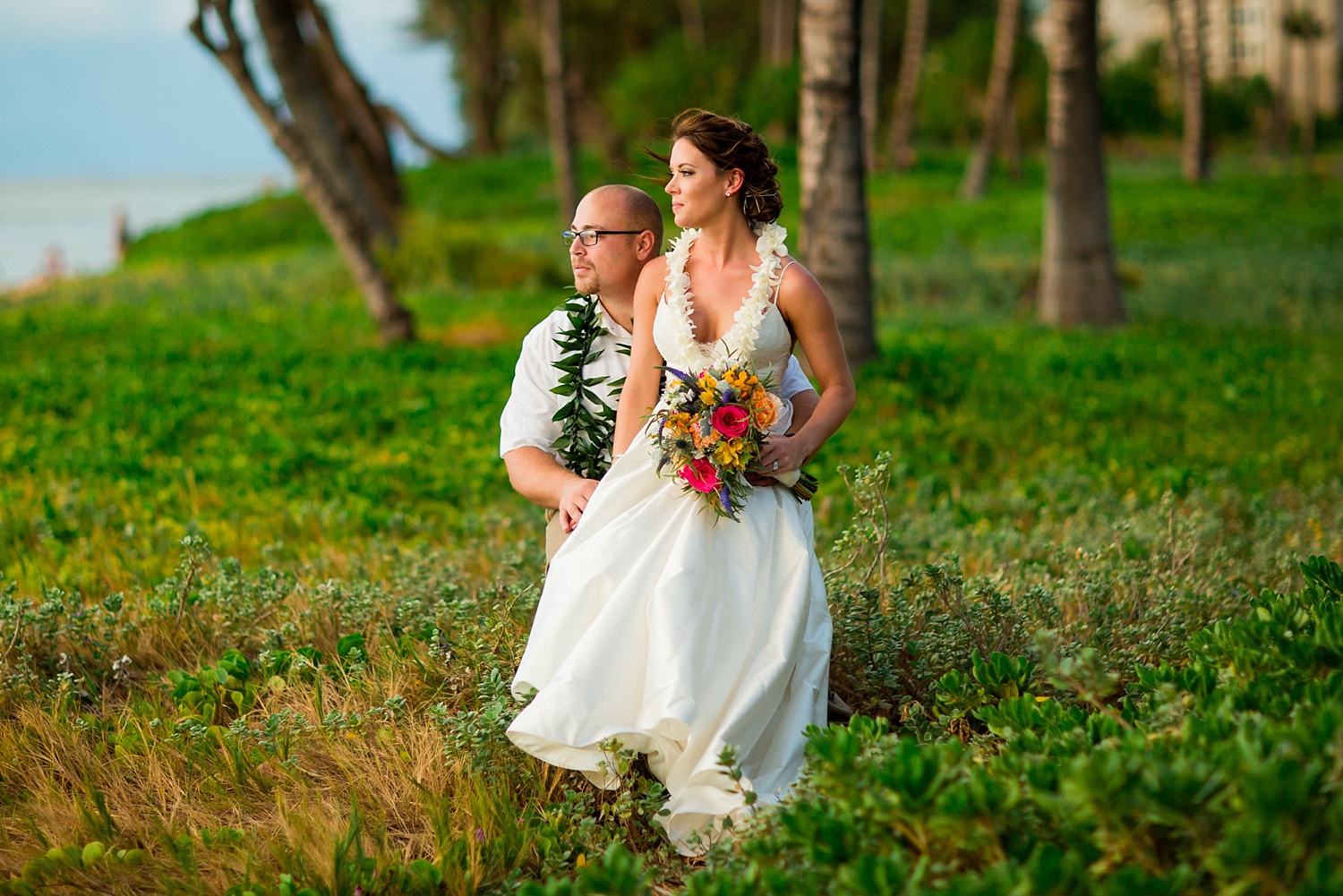 Westin Ka'Anapali Maui destination beach wedding photographer sunset