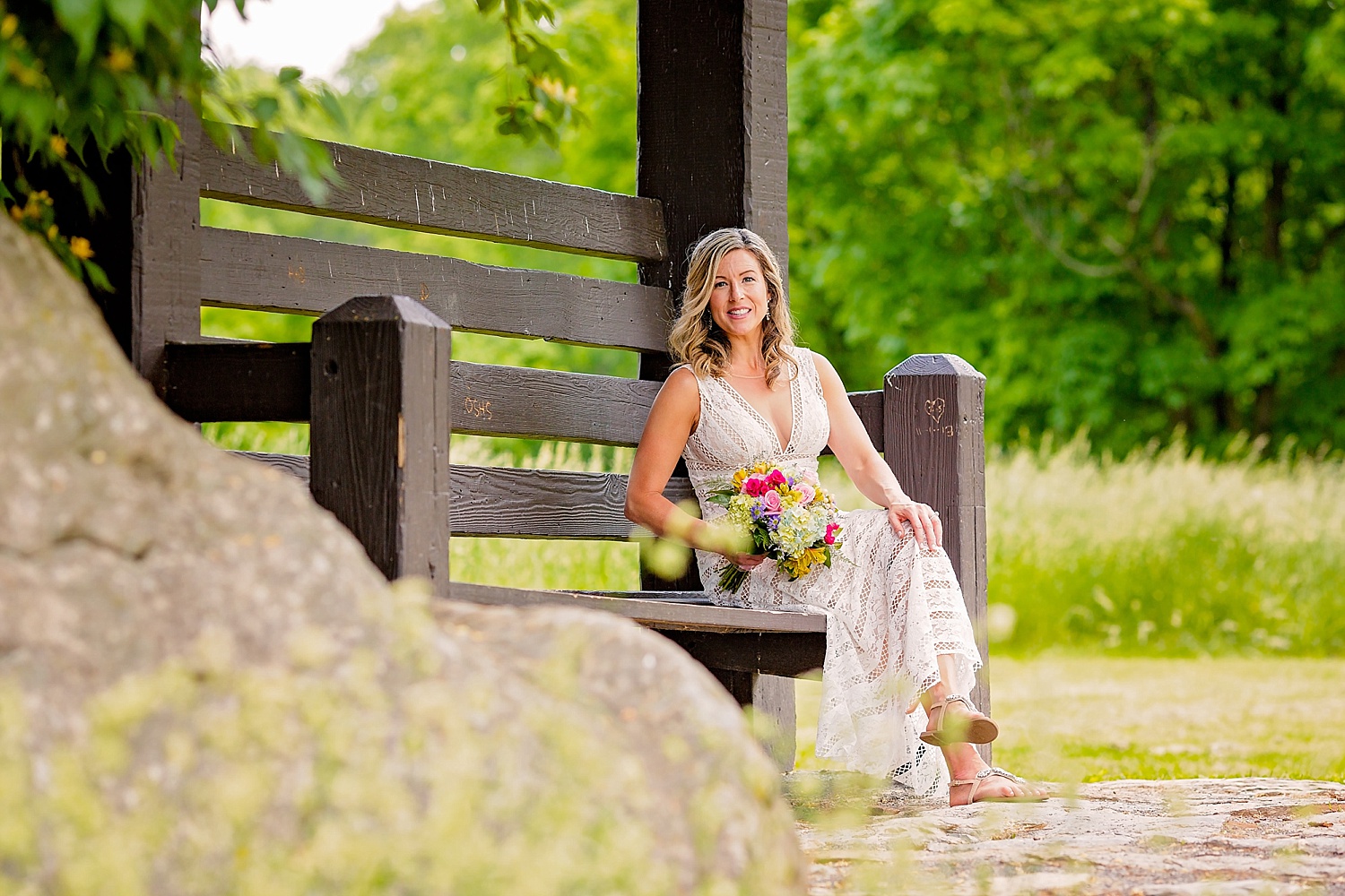 Wyomissing Park Berks County intimate summer wedding ceremony photographer
