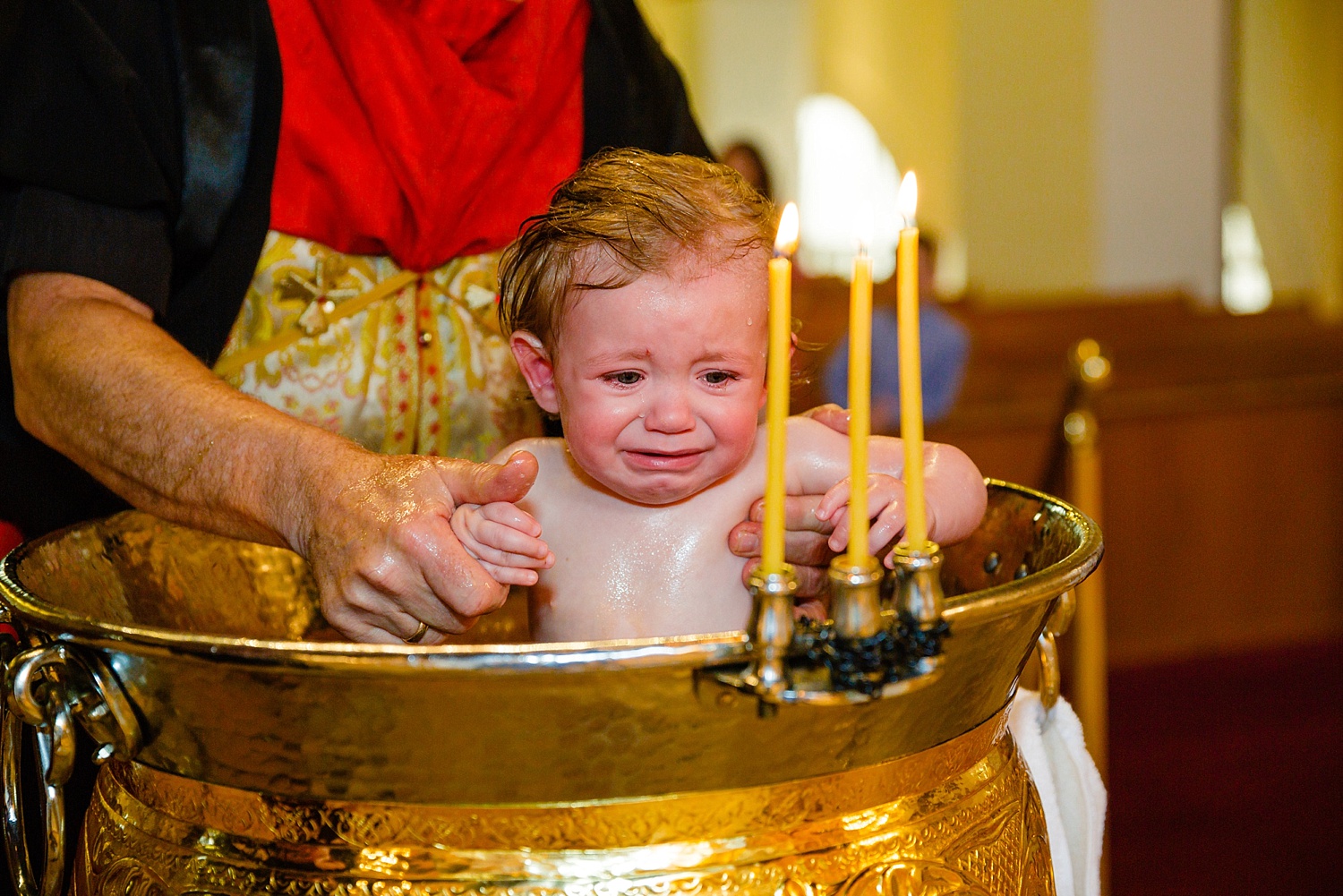 Wyomissing Reading Pennsylvania Greek Orthodox baptism photographer