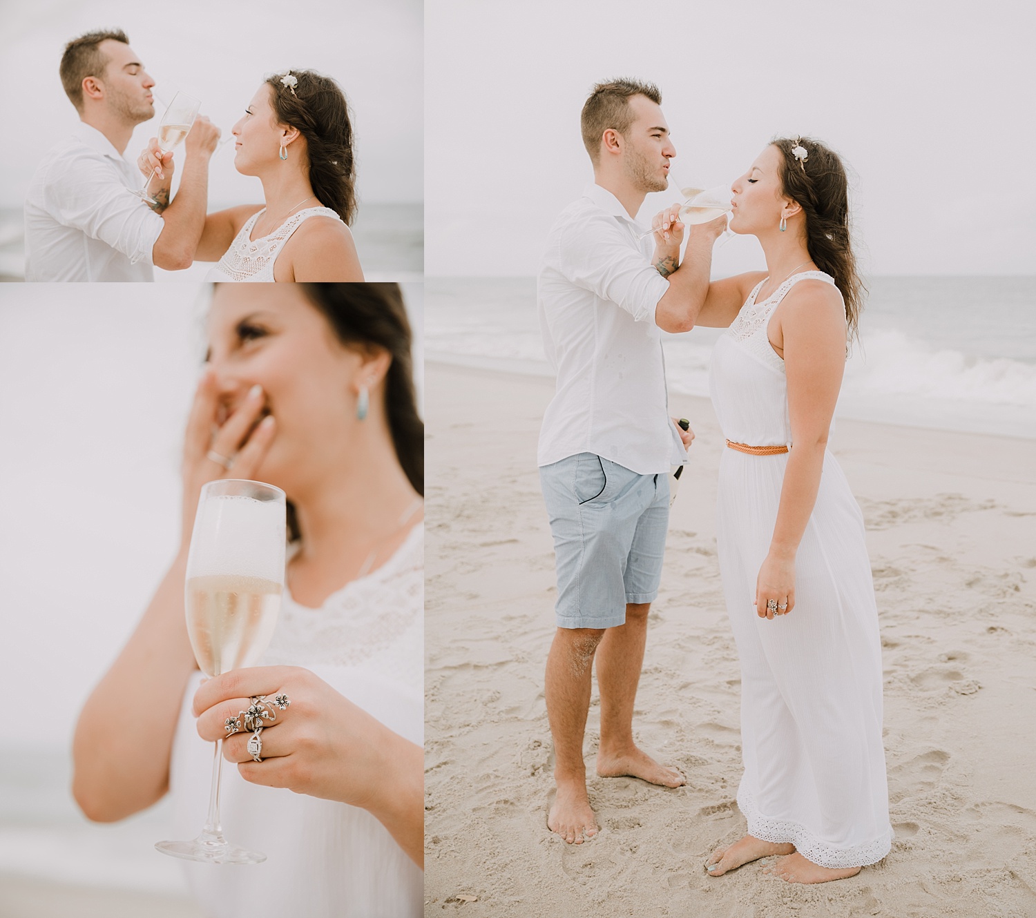 Rodanthe Outer Banks North Carolina NC surprise proposal engagement beach photographer session