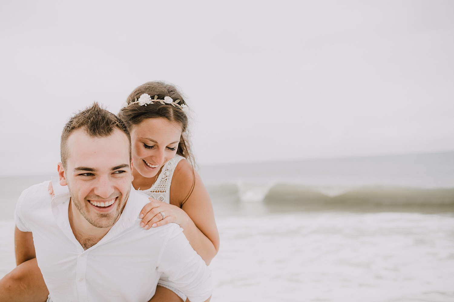 Rodanthe Outer Banks North Carolina NC surprise proposal engagement beach photographer session