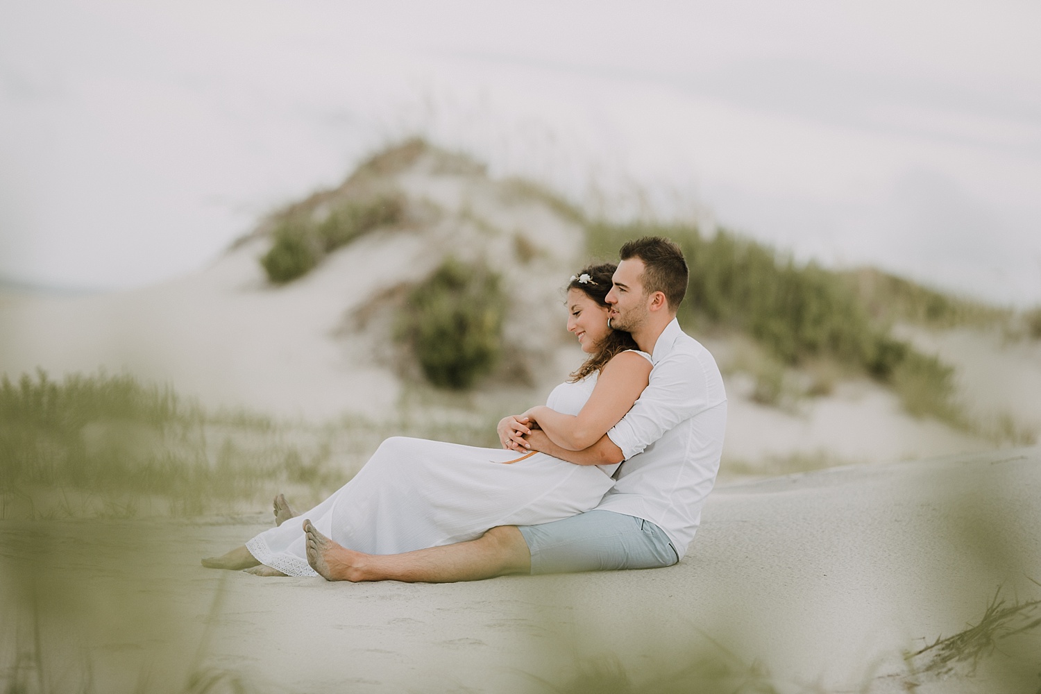 Rodanthe Outer Banks North Carolina NC surprise proposal engagement beach photographer session