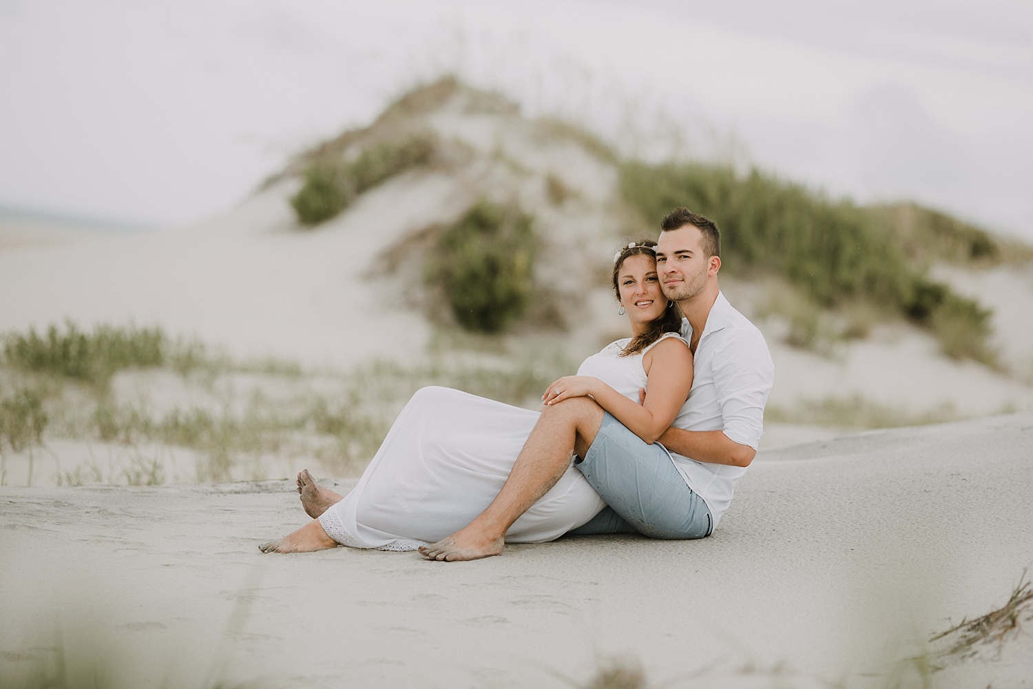 Rodanthe Outer Banks North Carolina NC surprise proposal engagement beach photographer session