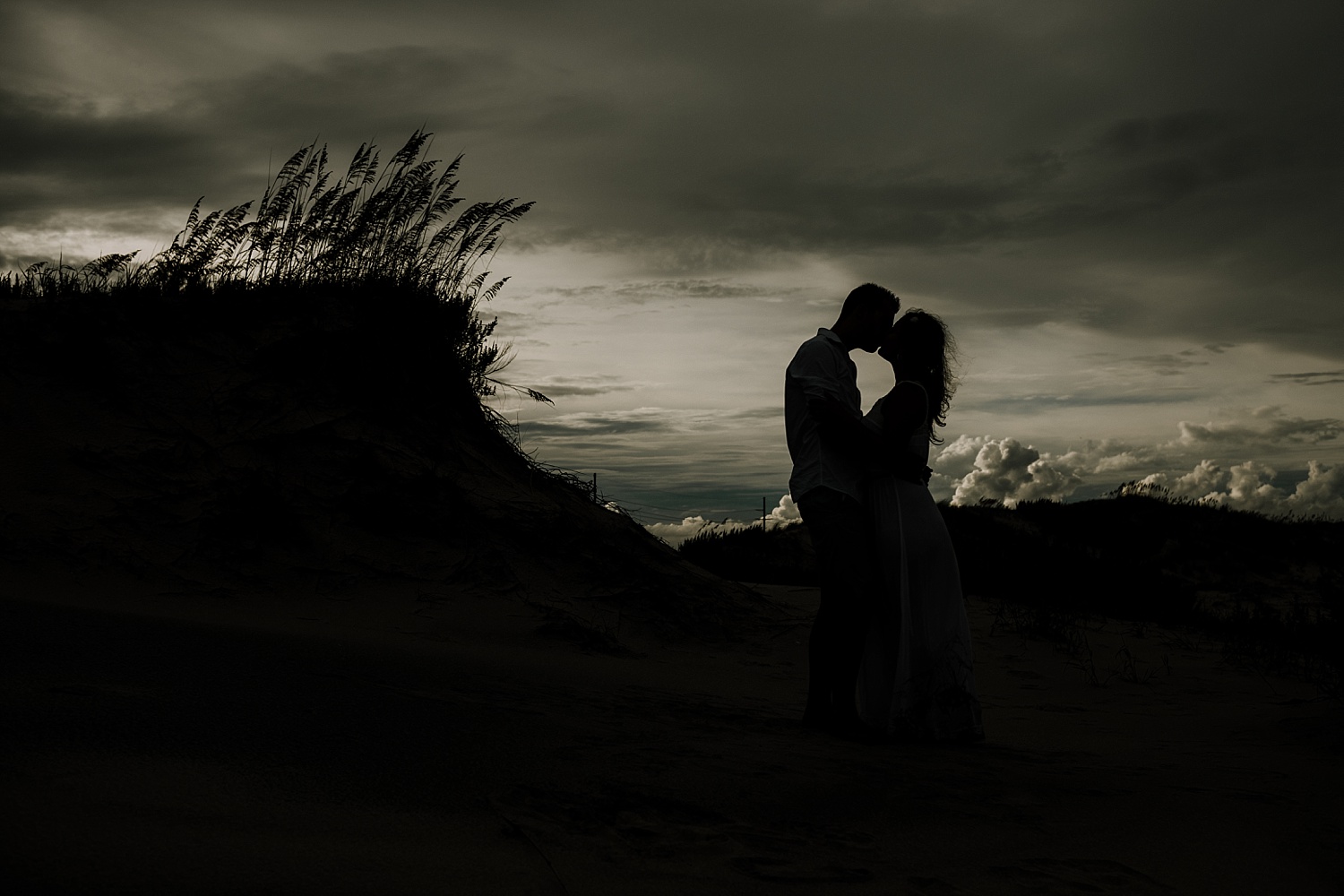 Rodanthe Outer Banks North Carolina NC surprise proposal engagement beach photographer session