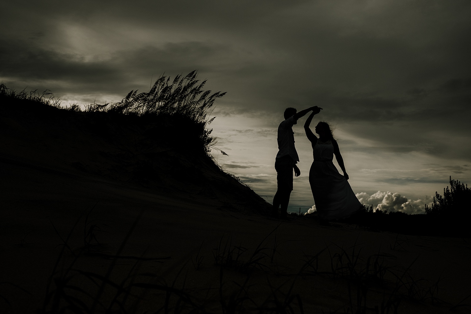 Rodanthe Outer Banks North Carolina NC surprise proposal engagement beach photographer session