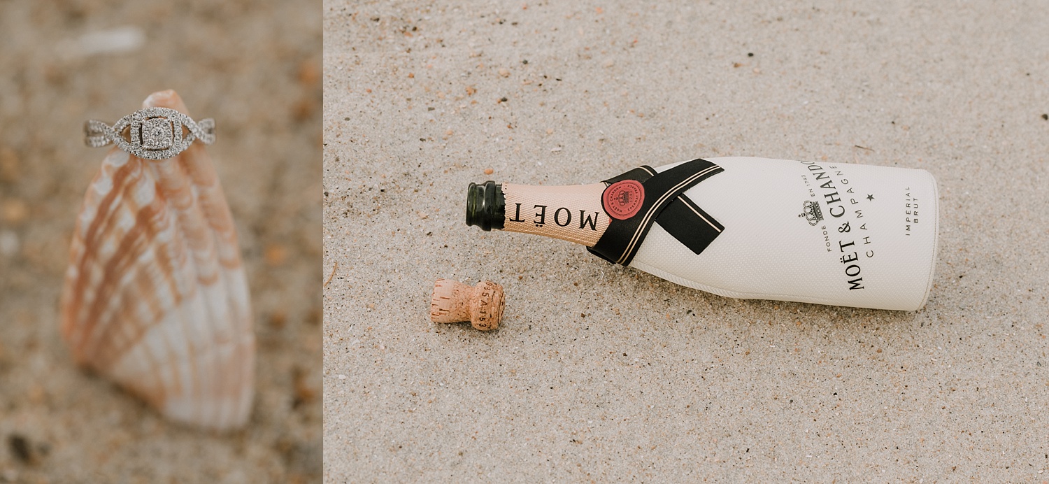 Rodanthe Outer Banks North Carolina NC surprise proposal engagement beach photographer session