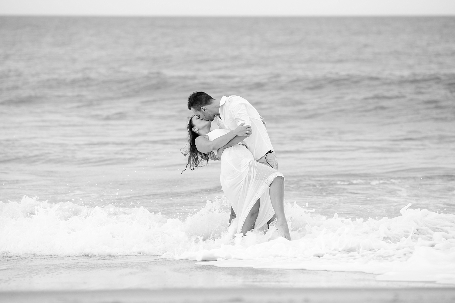 Rodanthe Outer Banks North Carolina NC surprise proposal engagement beach photographer session