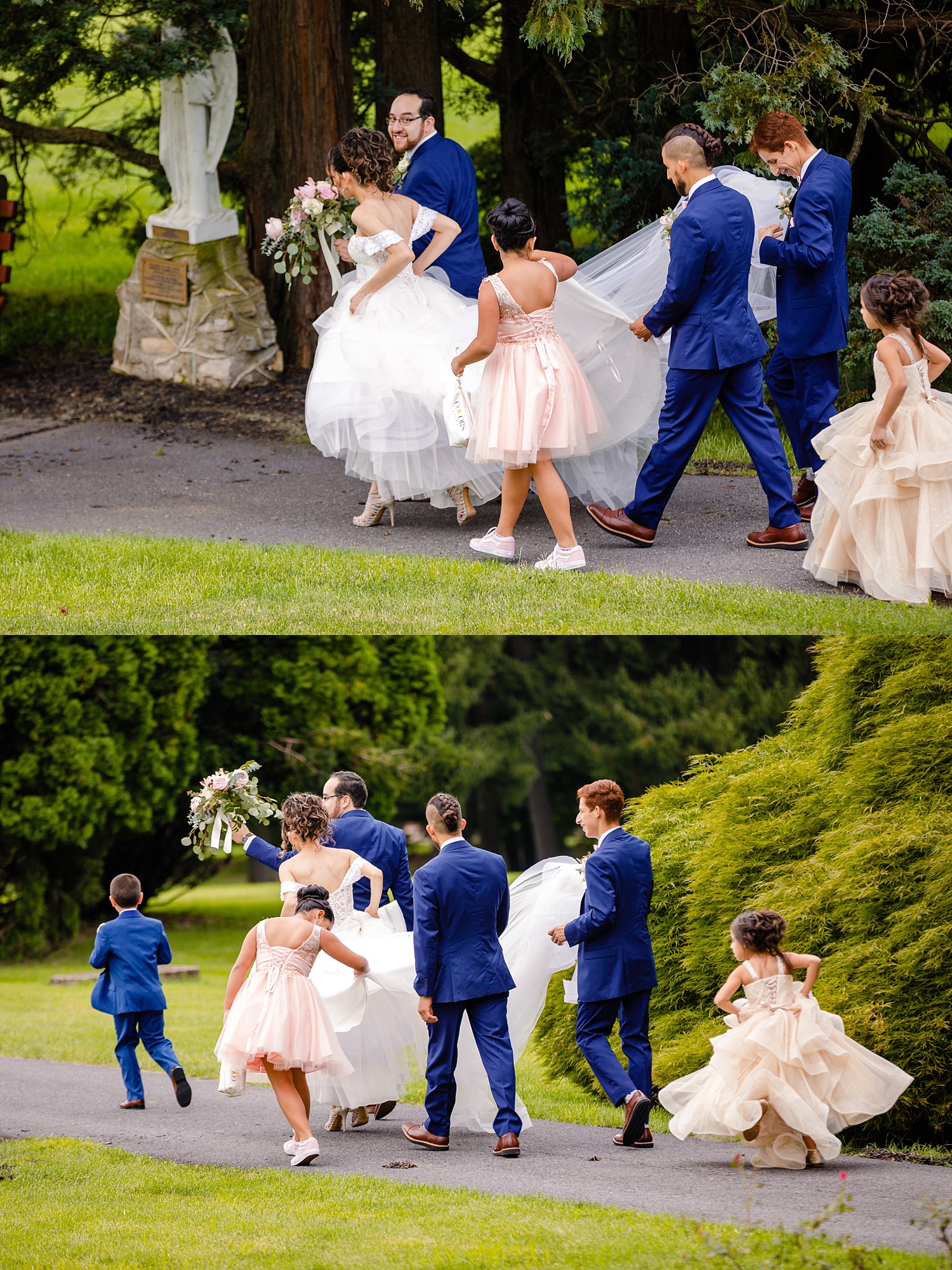 Alvernia University Heidelberg Country Club Catholic summer wedding Pennsylvania photographer