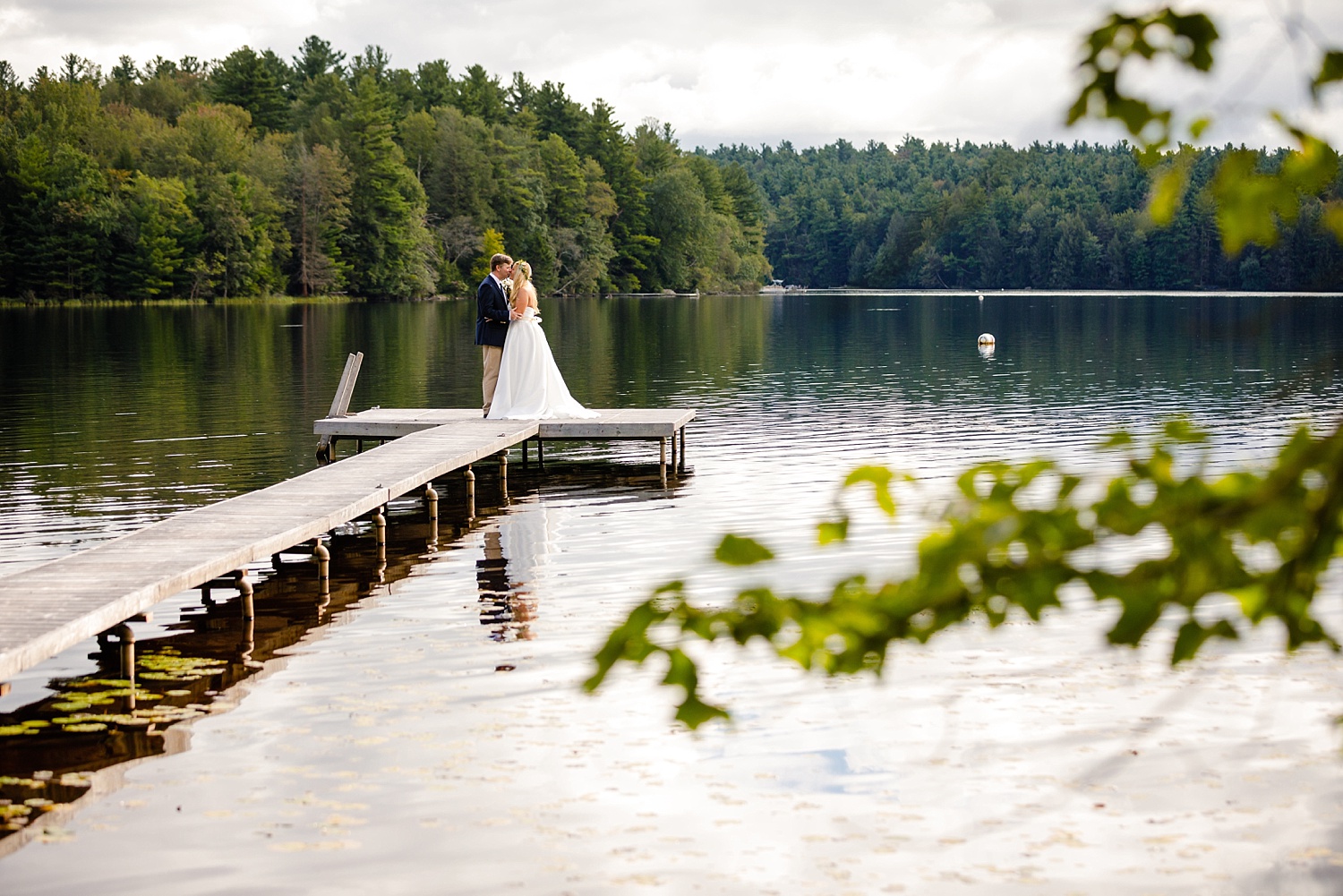 Pocono Lake Preserve rustic summer wedding Poconos photographer