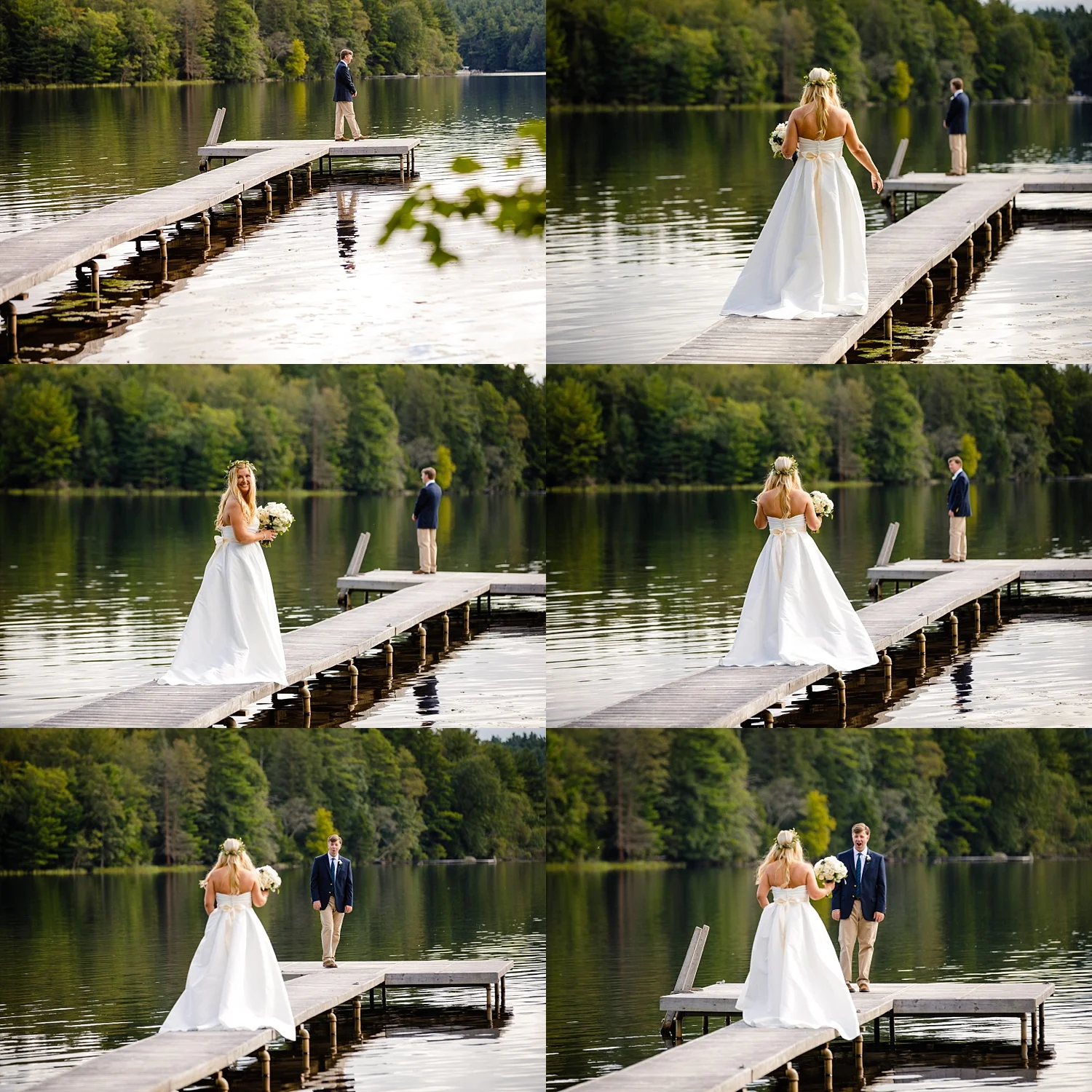 Pocono Lake Preserve rustic summer wedding Poconos photographer