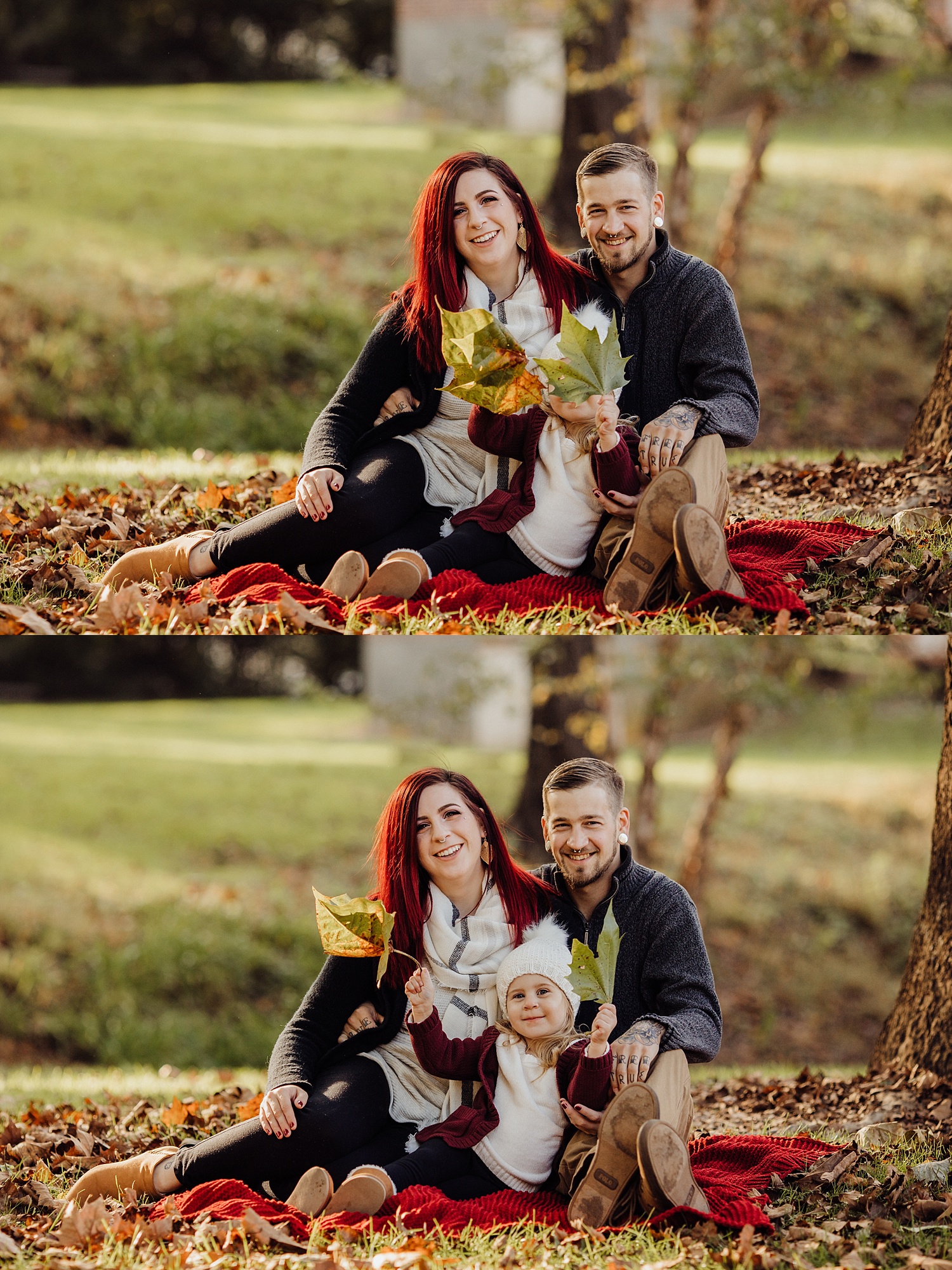 Lock Ridge Park Lehigh Valley Family Couple Child Photographer fall session