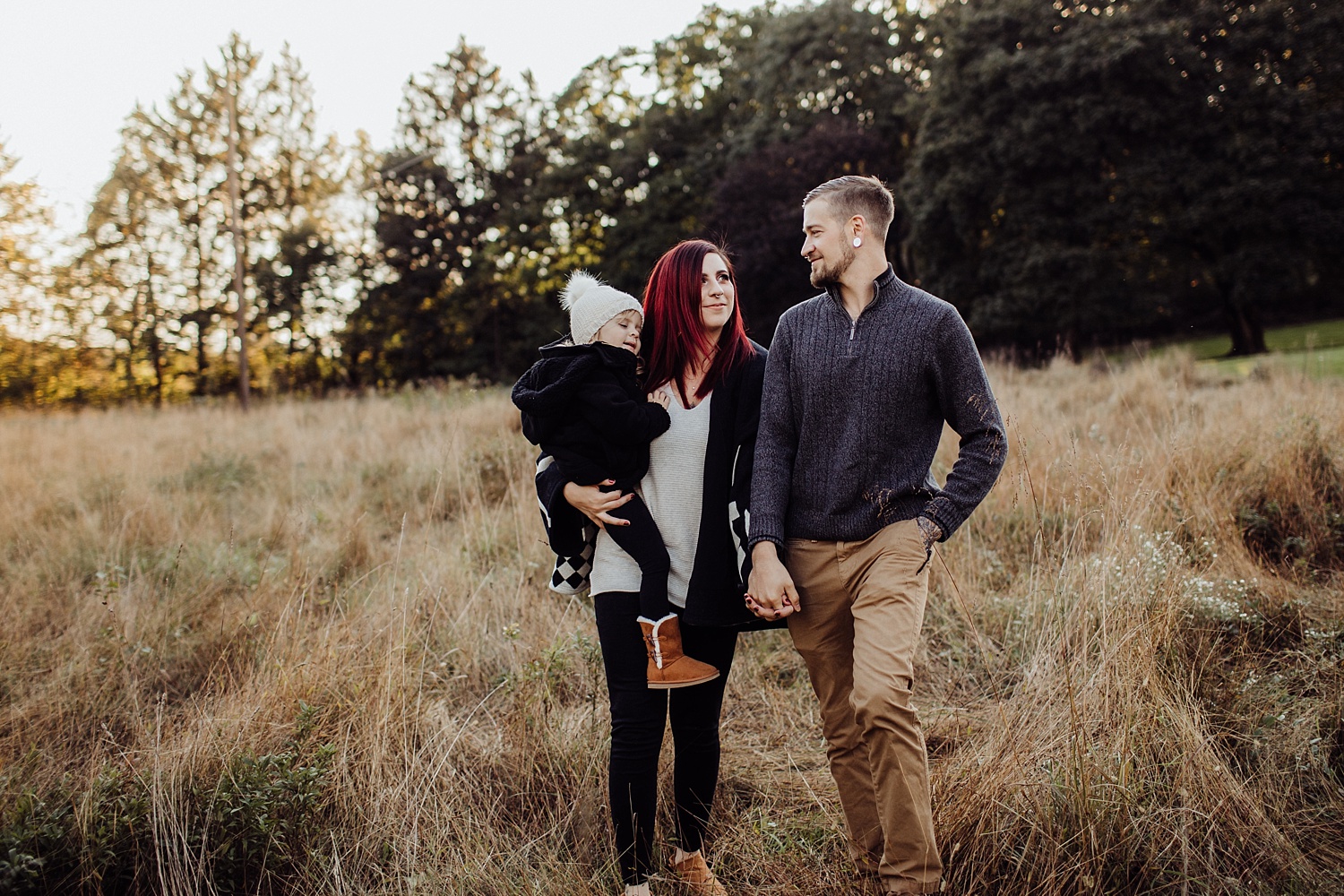 Lock Ridge Park Lehigh Valley Family Couple Child Photographer fall session