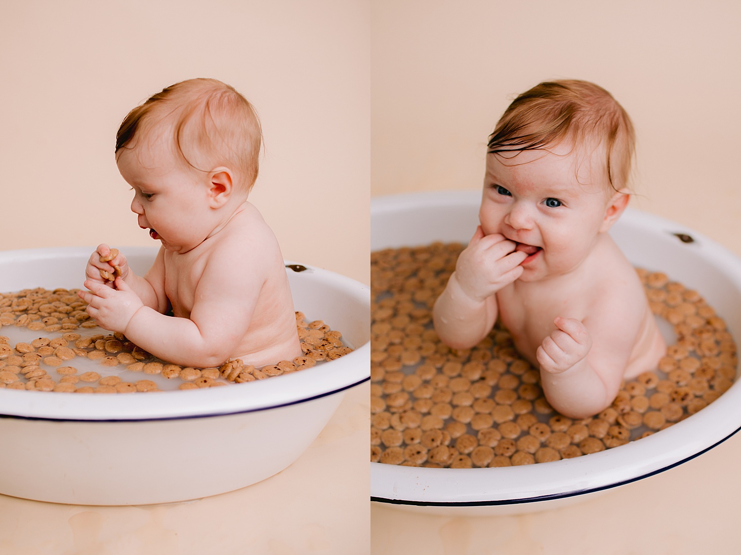 Berks County Pennsylvania children's studio portrait photographer milk bath baby