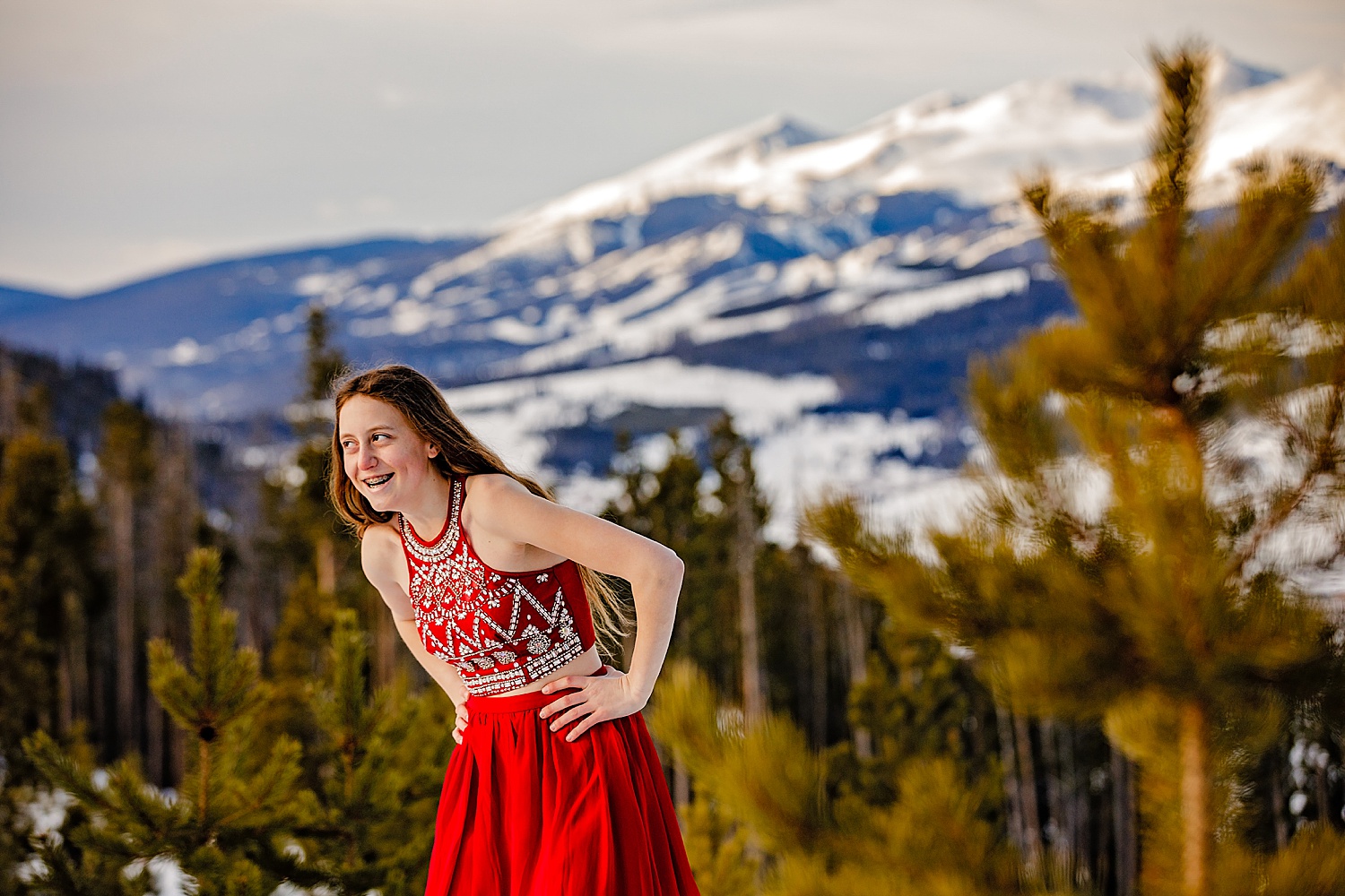 Copper Mountain Breckenridge Colorado senior portrait destination snowboard photographer