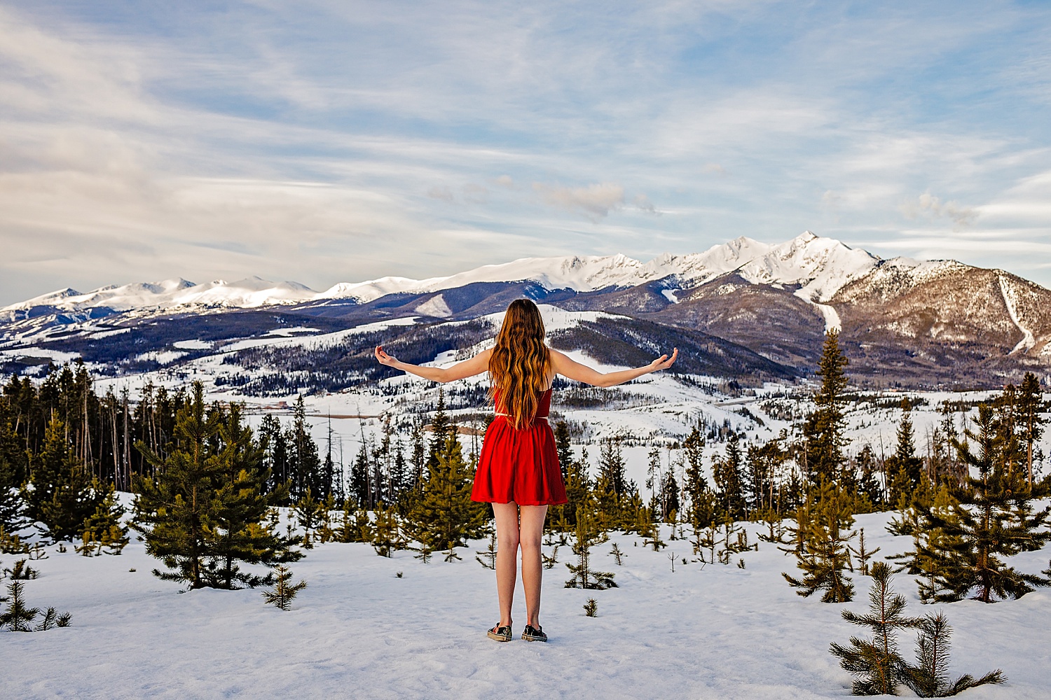 Copper Mountain Breckenridge Colorado senior portrait destination snowboard photographer Sapphire Point Lake Dillon