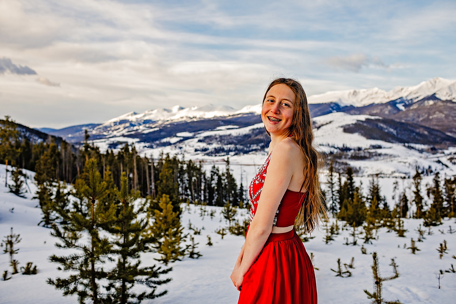 Copper Mountain Breckenridge Colorado senior portrait destination snowboard photographer