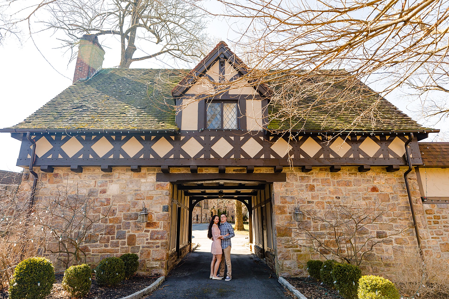 Stokesay Castle Reading Pennsylvania Berks County wedding engagement photographer