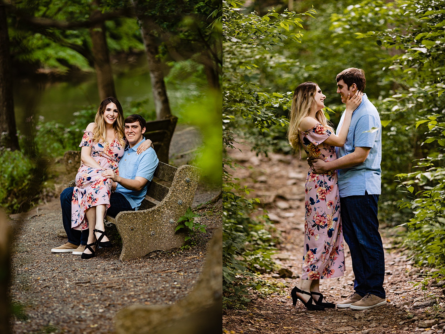 Wissahickon Valley Park Fairmount Philadelphia Pennsylvania wedding engagement photographer session