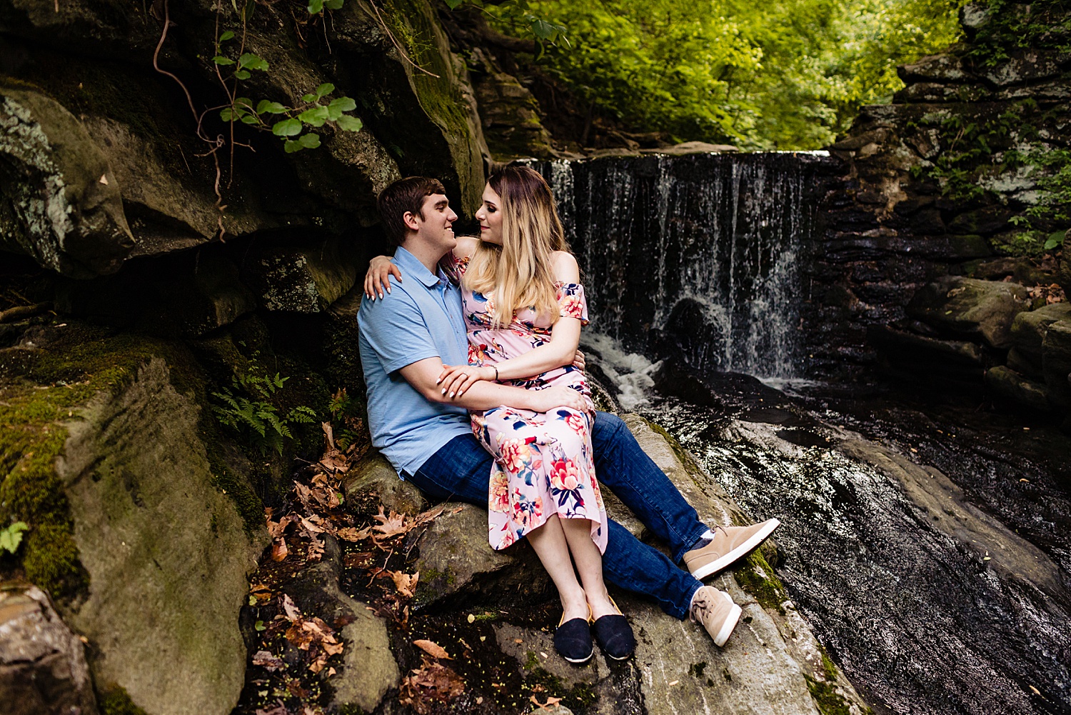 Wissahickon Valley Park Fairmount Philadelphia Pennsylvania wedding engagement photographer session