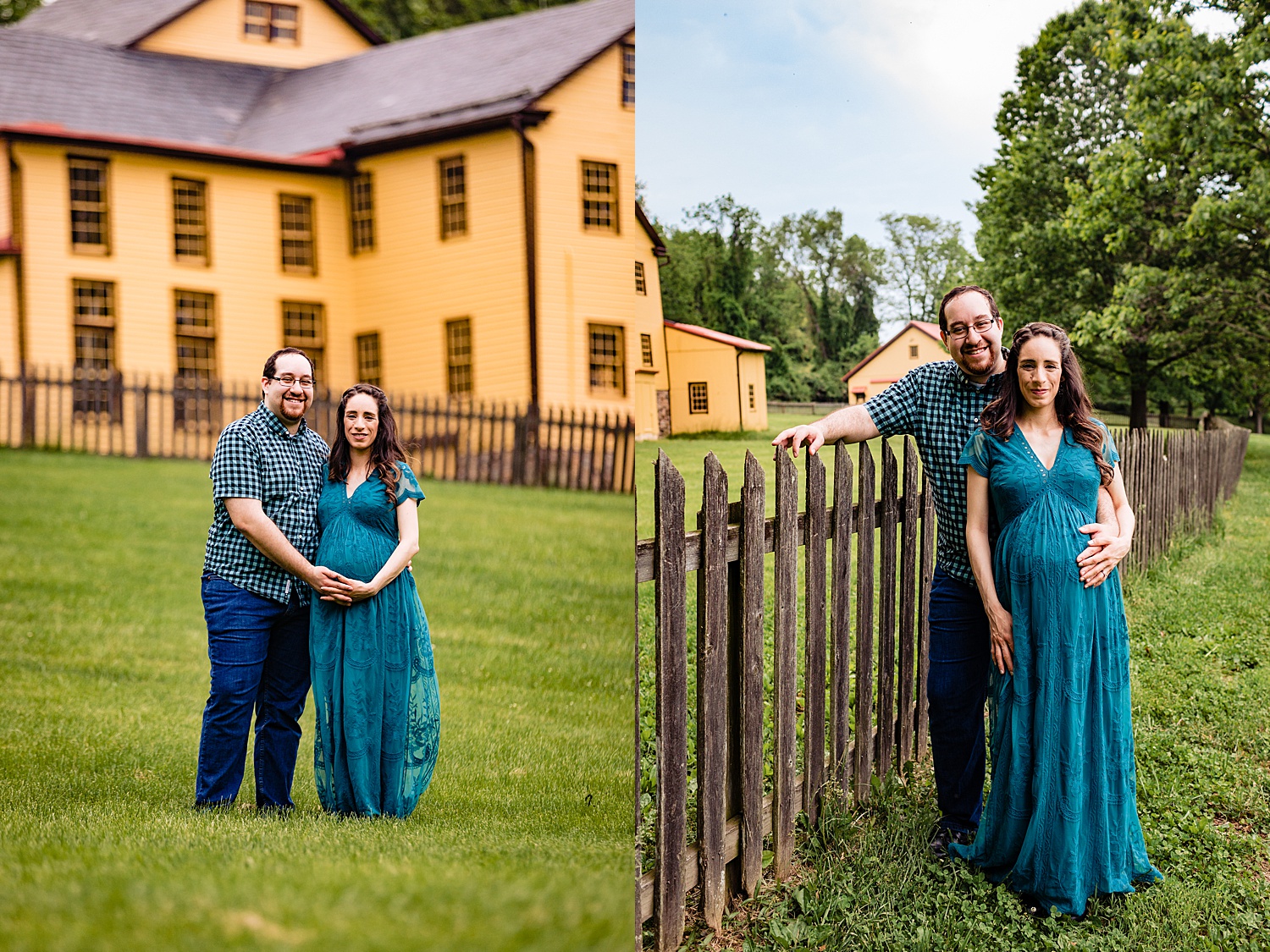 Gring's Grings Mill Red Covered Bridge Heritage Center Wyomissing Pennsylvania maternity session portrait photographer