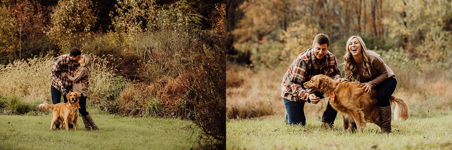 Lehigh Valley Pennsylvania engagement session portrait wedding photographer fall farm