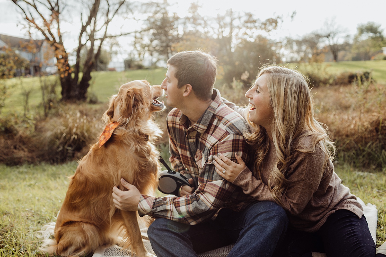 Lehigh Valley Pennsylvania engagement session portrait wedding photographer fall farm