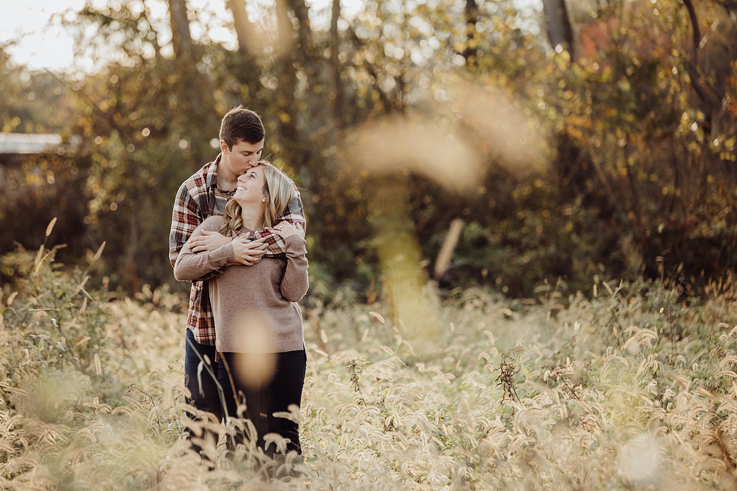 Lehigh Valley Pennsylvania engagement session portrait wedding photographer fall farm
