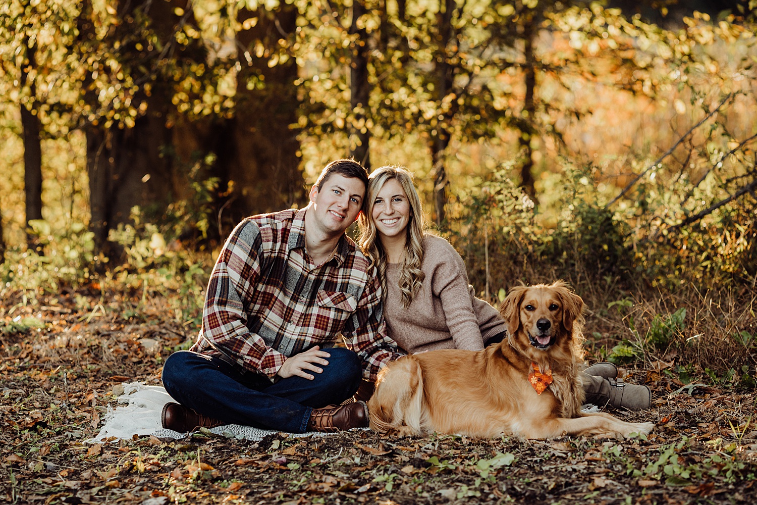 Lehigh Valley Pennsylvania engagement session portrait wedding photographer fall farm