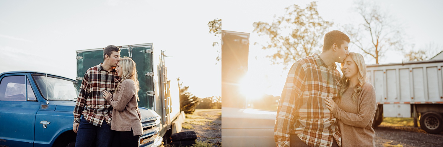 Lehigh Valley Pennsylvania engagement session portrait wedding photographer fall farm