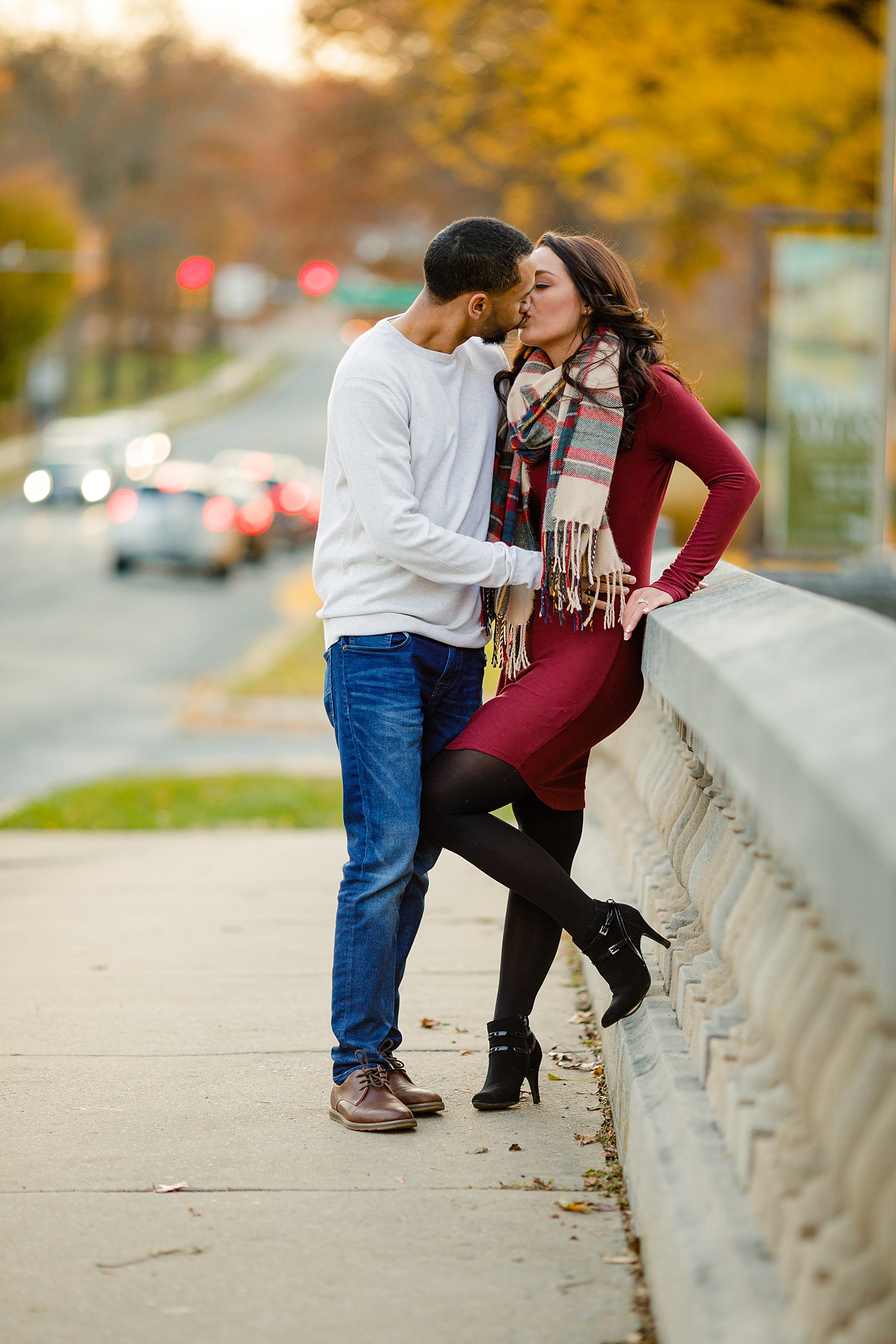 Reading Museum Berks County Wyomissing Pennsylvania engagement session photoshoot portrait wedding photographer fall