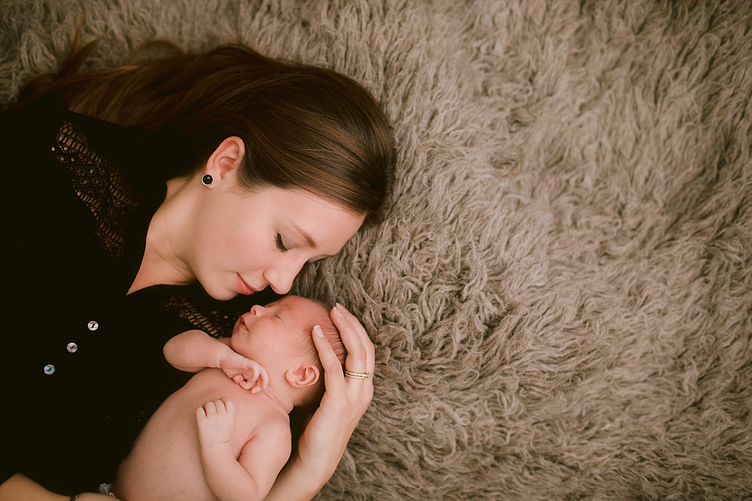 Berks County Pennsylvania studio newborn portrait session photographer GoggleWorks