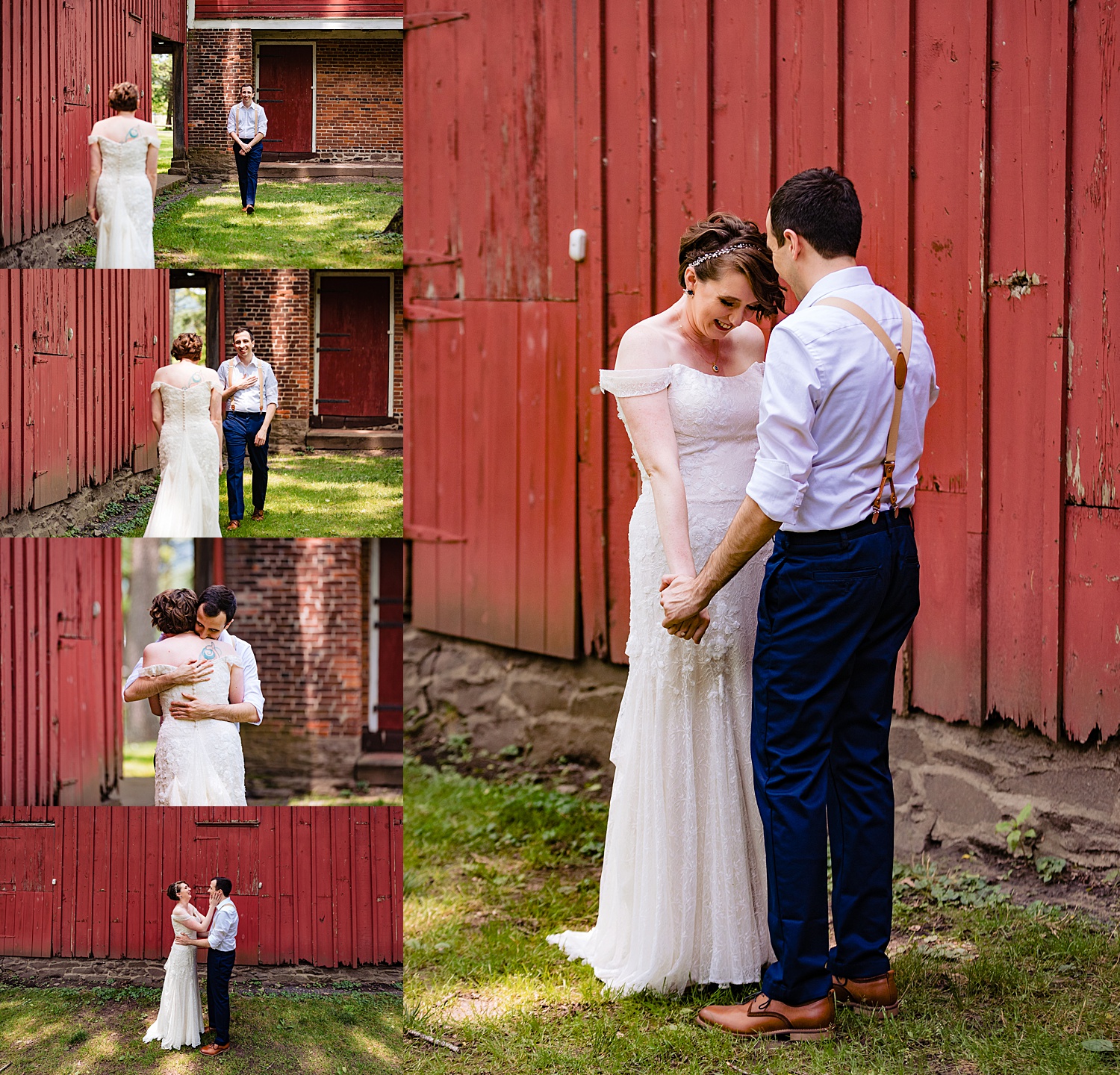 summer Tinicum Park Bucks County barn wedding photographer