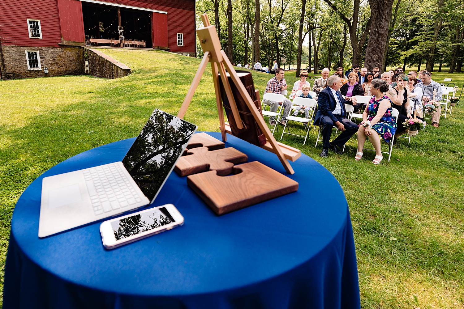 summer Tinicum Park Bucks County barn wedding photographer