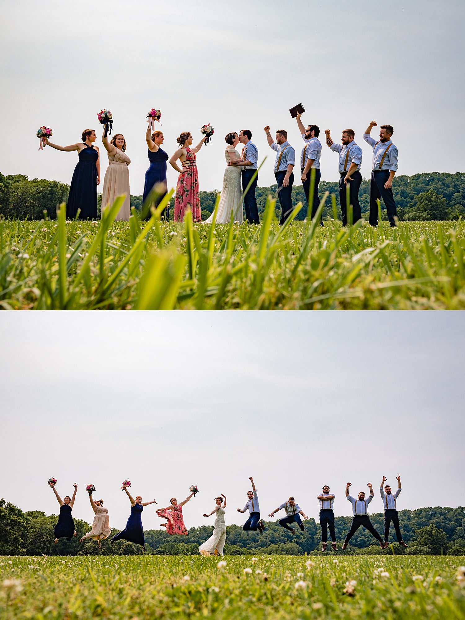 summer Tinicum Park Bucks County barn wedding photographer