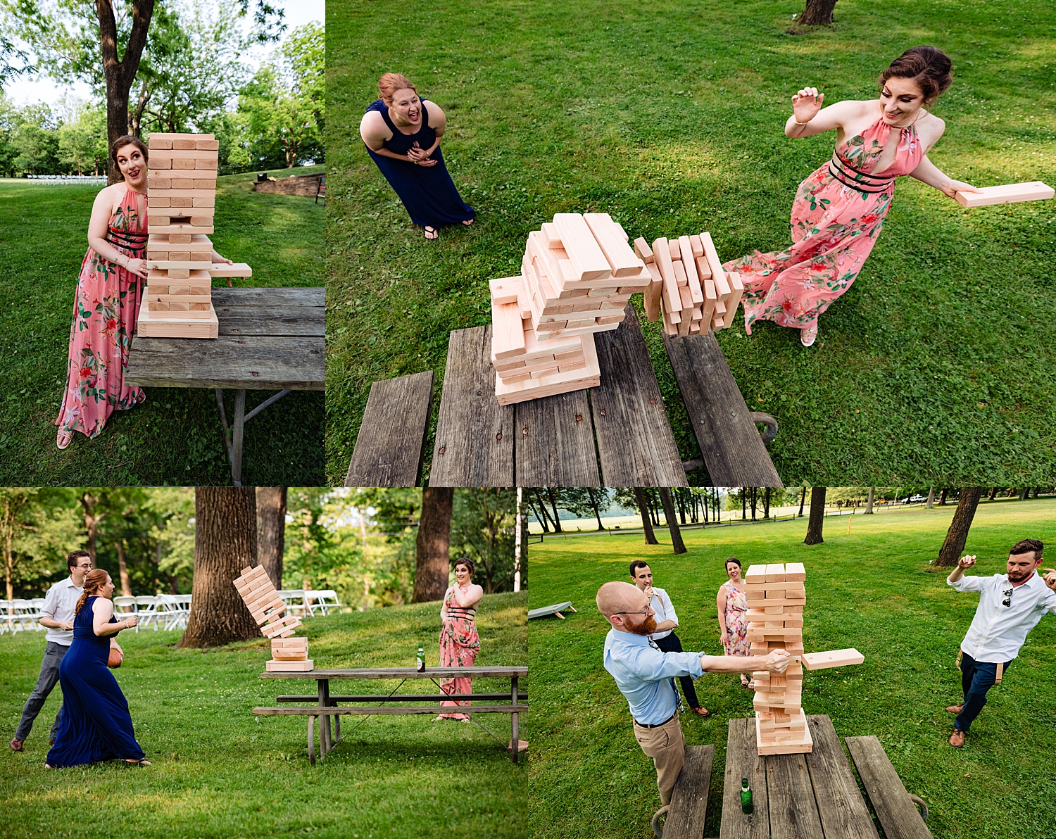 summer Tinicum Park Bucks County barn wedding photographer