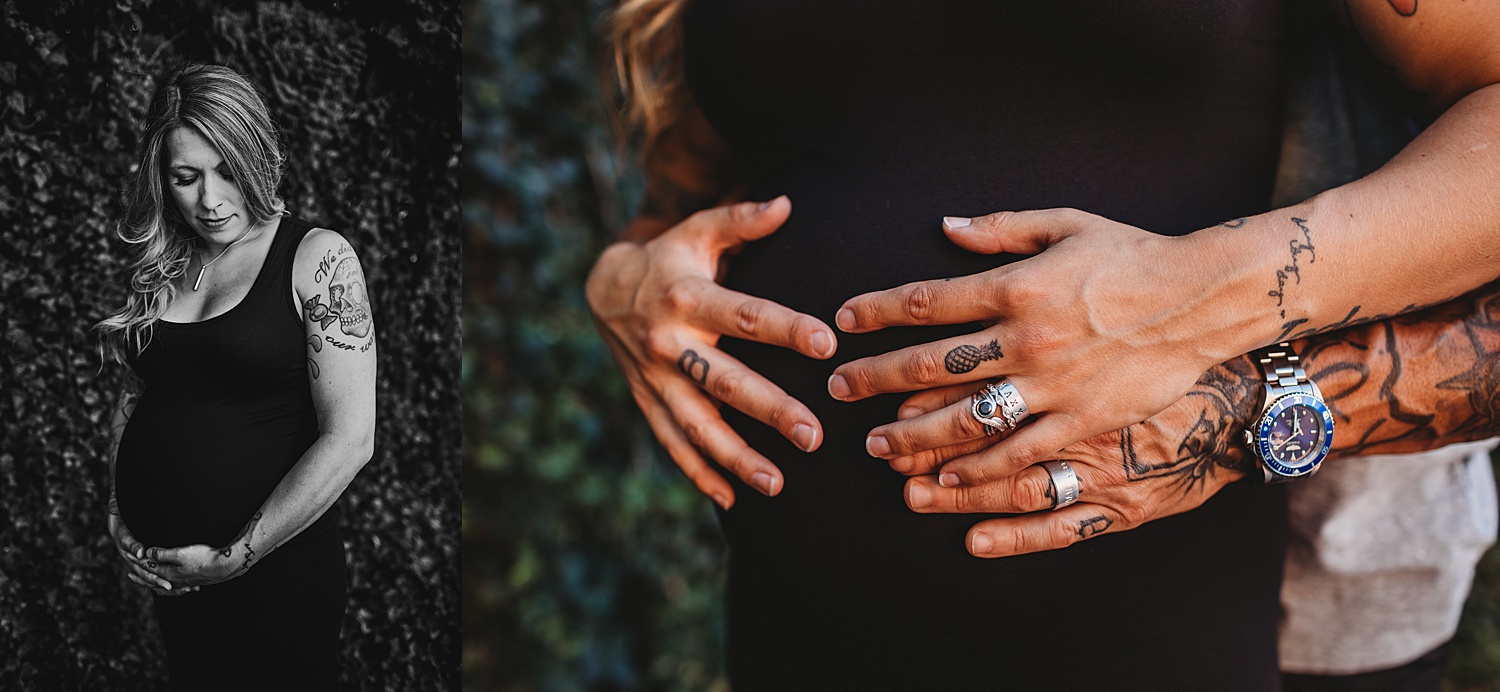 Shillington studio West Reading mural Berks County Pennsylvania maternity photographer session