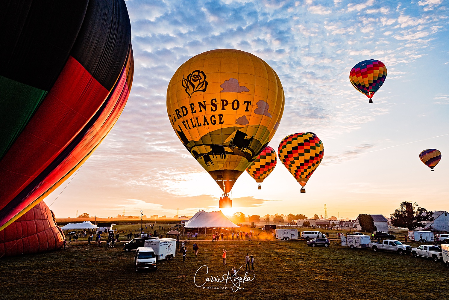 The Lancaster Hot Air Balloon Festival Bird-in-Hand sunrise Pennsylvania photographer