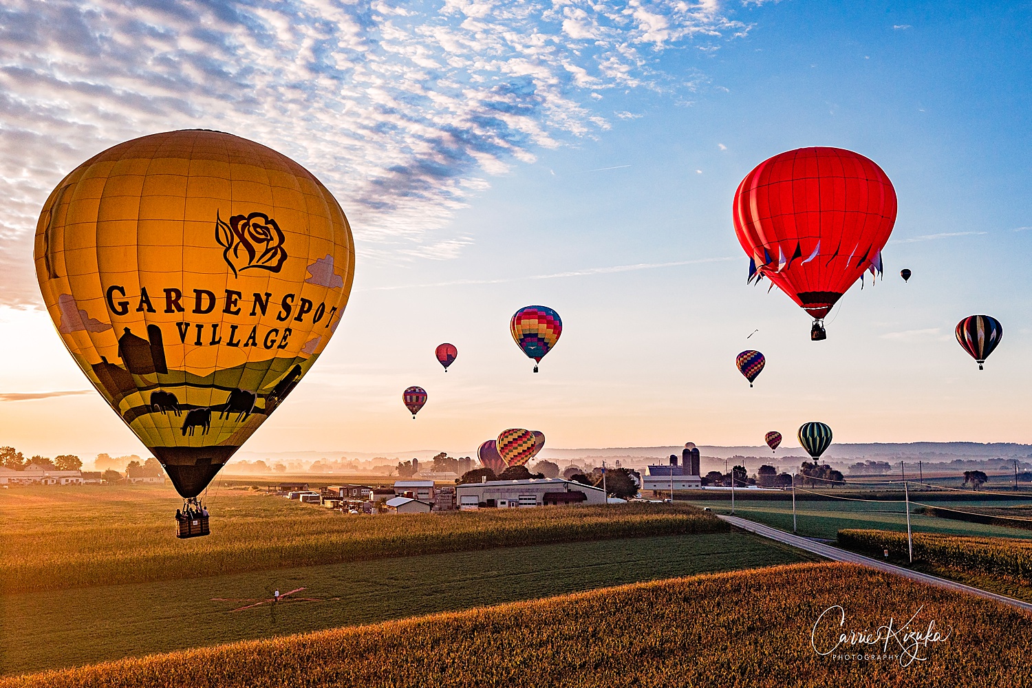 The Lancaster Hot Air Balloon Festival Bird-in-Hand sunrise Pennsylvania photographer