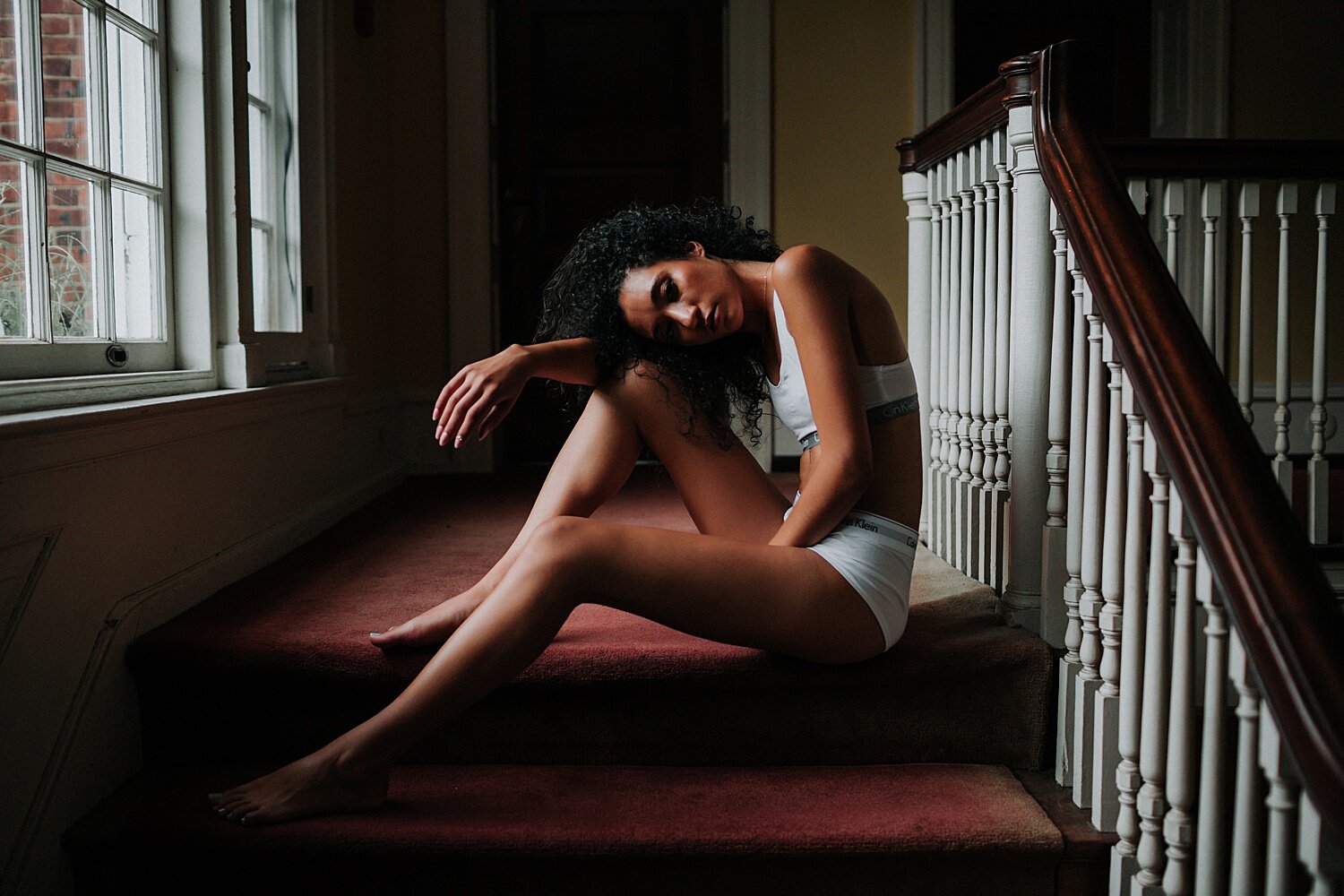 Philadelphia Pennsylvania mansion boudoir photographer model