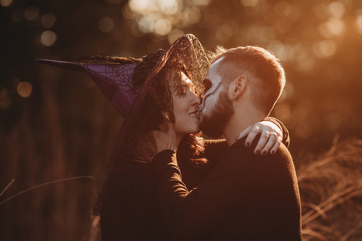 Blue Marsh Lake Berks County fall Halloween engagement photoshoot wedding photographer