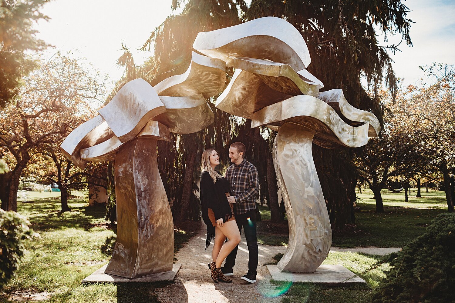Grounds for Sculpture Hamilton New Jersey NJ engagement session wedding photographer